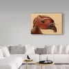 Trademark Fine Art William Banik 'Red Ant Portrait' Canvas Art, 12x19 1X05755-C1219GG